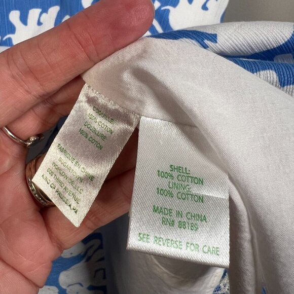 Lilly Pulitzer Cathy Shift Dress Size 0 Tusk in Sun Elephant Preppy Vacation - Picture 8 of 9